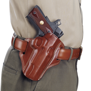 Galco CM800 Combat MasterOWB Tan Leather Belt Slide Fits Glock 43 Fits Glock 43X Fits Springfield Hellcat Right Hand Galco CM800 Combat MasterOWB Tan Leather Belt Slide Fits Glock 43 Fits Glock 43X Fits Springfield Hellcat Right Hand
