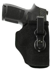 Galco TUC158B Tuck-N-Go 2.0 IWB Black Leather UniClip/Stealth Clip Fits Charter Arms Undercover/S&W J Frame 2.25" Ambidextrous