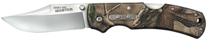 Cold Steel CS23JD Double Safe Hunter 3.50" Folding Plain 8Cr13MoV SS Blade/Camo GFN Handle Includes Pocket Clip Cold Steel CS23JD Double Safe Hunter 3.50" Folding Plain 8Cr13MoV SS Blade/Camo GFN Handle Includes Pocket Clip