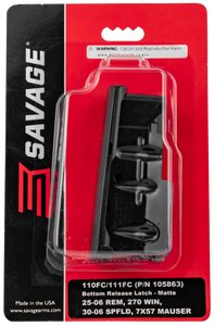 Savage Arms Magazine Savage 110FC, 111FC 25-06 Remington, 270 Winchester, 30-06 Springfield, 7x57mm Mauser 4-Round Steel Blue Matte Savage Arms Magazine Savage 110FC, 111FC 25-06 Remington, 270 Winchester, 30-06 Springfield, 7x57mm Mauser 4-Round Steel Blue Matte