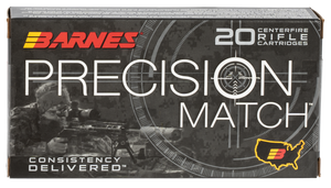 Barnes Precision Match Ammunition 6.5 Creedmoor 140 Grain Open Tip Match 20RD Barnes Precision Match Ammunition 6.5 Creedmoor 140 Grain Open Tip Match 20RD