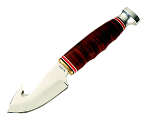 Ka-Bar 1234 Game Hook3.25" Fixed Gut Hook Plain 4116 Stainless Steel Blade Stacked Leather w/Finger Grooves Includes Sheath Ka-Bar 1234 Game Hook3.25" Fixed Gut Hook Plain 4116 Stainless Steel Blade Stacked Leather w/Finger Grooves Includes Sheath