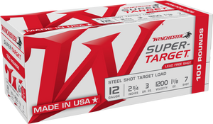 Winchester Ammo TRGT12S7VP Super-Target12 Gauge 2.75" 1 1/8 oz 1200 fps 7 Shot 200 Bx/2 Cs (Value Pack) Winchester Ammo TRGT12S7VP Super-Target12 Gauge 2.75" 1 1/8 oz 1200 fps 7 Shot 200 Bx/2 Cs (Value Pack)
