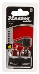 Master Lock 121T Padlock Keyed Open With Key Keyed Alike Steel Vinyl-Covered 2 Per Pkg Master Lock 121T Padlock Keyed Open With Key Keyed Alike Steel Vinyl-Covered 2 Per Pkg
