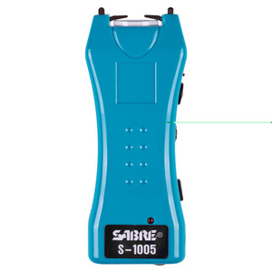 Sabre Dual Capacitor Stun Gun with LED Flashlight Teal Sabre Dual Capacitor Stun Gun with LED Flashlight Teal