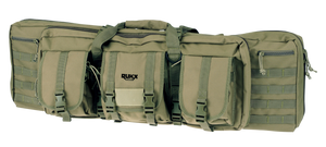 Rukx Gear ATICT42DGG Tactical Double Gun Case 42" Water Resistant Green 600D Polyester with Non-Rust Zippers, Reinforced Velcro & Adjustable Back Straps Rukx Gear ATICT42DGG Tactical Double Gun Case 42" Water Resistant Green 600D Polyester with Non-Rust Zippers, Reinforced Velcro & Adjustable Back Straps