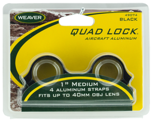 Weaver Quad Lock Detachable 1" Rings Gloss, Medium, Aluminum Weaver Quad Lock Detachable 1" Rings Gloss, Medium, Aluminum