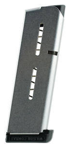 Wilson Combat 47OX 1911Stainless Detachable with Standard Floor Plate 7rd for 45 ACP 1911 Officer Wilson Combat 47OX 1911Stainless Detachable with Standard Floor Plate 7rd for 45 ACP 1911 Officer