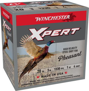 Winchester Ammo WEXP2034 Xpert Pheasant Lead Free High Velocity 20 Gauge 3" 1 oz 1330 fps 4 Shot 25ea