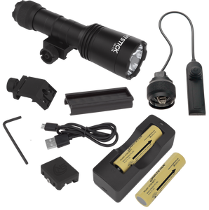 Nightstick LGL170 LGL-170 Rechargeable Light Kit Black Anodized Hardcoat Aluminum Long Gun 1500 Lumens White LED Bulb 304 Meters Beam Nightstick LGL170 LGL-170 Rechargeable Light Kit Black Anodized Hardcoat Aluminum Long Gun 1500 Lumens White LED Bulb 304 Meters Beam