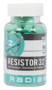 Radians FP70A/25 Resistor Earplugs Foam 32 dB In The Ear Aqua Blue Adult 25 Pair Radians FP70A/25 Resistor Earplugs Foam 32 dB In The Ear Aqua Blue Adult 25 Pair