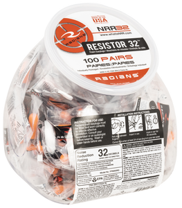 Radians FP8000RD/100 Foam Ear Plugs32 dB In The Ear Orange 1 Pair Radians FP8000RD/100 Foam Ear Plugs32 dB In The Ear Orange 1 Pair