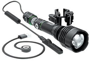 iProtec 6689 O2 Beam Long Range Series Black Anodized Aluminum Green 40/400 Lumens, Rechargeable