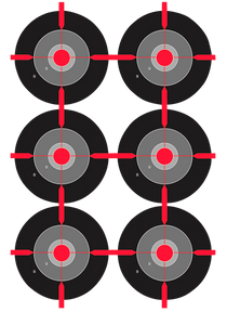 Birchwood Casey 35703 Dirty Bird Multiple Bull's-Eye Bullseye Tagboard Target 12" x 18" 100 Per Pkg Birchwood Casey 35703 Dirty Bird Multiple Bull's-Eye Bullseye Tagboard Target 12" x 18" 100 Per Pkg