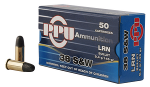 Prvi Partizan Ammunition 38 S&W 145 Grain Lead Round Nose Box of 50 Prvi Partizan Ammunition 38 S&W 145 Grain Lead Round Nose Box of 50
