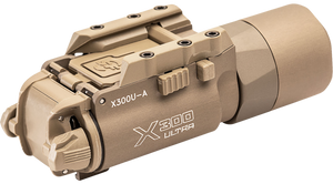 SureFire X300UATN X300U-A Weapon Light 1000 Lumens Output White LED Light 213 Meters Beam Universal/Picatinny Rails Mount Tan Anodized Aluminum SureFire X300UATN X300U-A Weapon Light 1000 Lumens Output White LED Light 213 Meters Beam Universal/Picatinny Rails Mount Tan Anodized Aluminum