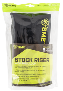 SME Comb Raising Kit with Loops Buttstock Cover Neoprene Black SME Comb Raising Kit with Loops Buttstock Cover Neoprene Black