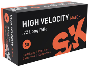 SK High Velocity Match Ammunition 22 Long Rifle 40 Grain Lead Round Nose SK High Velocity Match Ammunition 22 Long Rifle 40 Grain Lead Round Nose