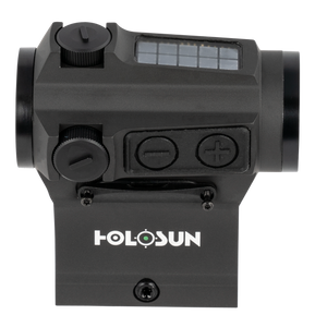 Holosun HE503CU-GR Elite Green Dot Sight 1x 20mm 65 MOA Circle with 2 MOA Dot Picatinny- Style Low and Lower 1/3 Co-Witness Mounts Solar/Battery Powered Matte Black Holosun HE503CU-GR Elite Green Dot Sight 1x 20mm 65 MOA Circle with 2 MOA Dot Picatinny- Style Low and Lower 1/3 Co-Witness Mounts Solar/Battery Powered Matte Black