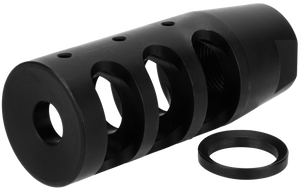TacFire MZ1002N Compact Compensator Black Nitride Steel with 1/2"-28 tpi Threads & 2.50" OAL for 5.56x45mm NATO AR-15 TacFire MZ1002N Compact Compensator Black Nitride Steel with 1/2"-28 tpi Threads & 2.50" OAL for 5.56x45mm NATO AR-15