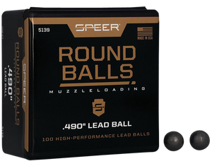 Speer 5139 Lead Balls50 Cal .490 Dia 177 GR 100 Per Box Speer 5139 Lead Balls50 Cal .490 Dia 177 GR 100 Per Box