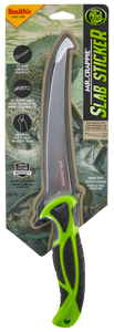 Smiths Products 51208 Mr. Crappie Curved Slab Sticker 6" Fixed Fillet Plain 420HC SS Blade Gray/Green TPE Handle Includes Sheath Smiths Products 51208 Mr. Crappie Curved Slab Sticker 6" Fixed Fillet Plain 420HC SS Blade Gray/Green TPE Handle Includes Sheath
