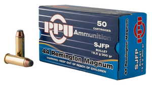 Prvi Partizan Ammunition 44 Remington Magnum 300 Grain Semi-Jacketed Soft Point Box of 50 Prvi Partizan Ammunition 44 Remington Magnum 300 Grain Semi-Jacketed Soft Point Box of 50