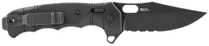 S.O.G SOG12210557 Seal XR 3.90" Folding Clip Point Part Serrated Black Cerakote S35VN SS Blade/Black GRN Handle Includes Belt Clip S.O.G SOG12210557 Seal XR 3.90" Folding Clip Point Part Serrated Black Cerakote S35VN SS Blade/Black GRN Handle Includes Belt Clip