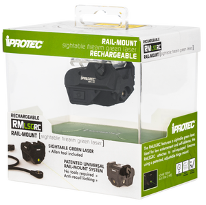 iProtec IPRSPS0001 RMLSG RC Rechargeable 5mW Green Laser with 510 nm Wavelength & Black Finishfor Rail-Equipped Long Guns, Handgun iProtec IPRSPS0001 RMLSG RC Rechargeable 5mW Green Laser with 510 nm Wavelength & Black Finishfor Rail-Equipped Long Guns, Handgun