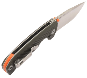 S.O.G SOG14060143 Tellus FLK3.65" Folding Clip Point Plain Stonewashed Cryo 440C SS Blade/ Olive Drab Textured GRN Handle S.O.G SOG14060143 Tellus FLK3.65" Folding Clip Point Plain Stonewashed Cryo 440C SS Blade/ Olive Drab Textured GRN Handle