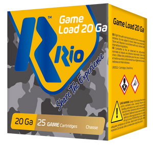 Rio Ammunition RC2075 Game Load Heavy Field 20 Gauge 2.75" 1 oz 7.5 Shot 25 Per Box/ 10 Cs Rio Ammunition RC2075 Game Load Heavy Field 20 Gauge 2.75" 1 oz 7.5 Shot 25 Per Box/ 10 Cs