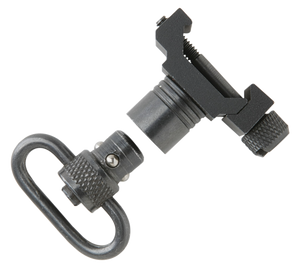 Uncle Mike's 21101 Quick Detach Swivel Set made of Steel with Black Finish, 1" Loop Size & Push Button Style for Picatinny & Weaver-Style Rails Uncle Mike's 21101 Quick Detach Swivel Set made of Steel with Black Finish, 1" Loop Size & Push Button Style for Picatinny & Weaver-Style Rails