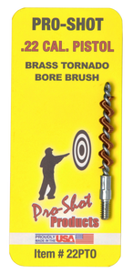 Pro-Shot 22PTO Tornado Bore Brush 22 Cal Pistol #8-32 Thread Brass Pro-Shot 22PTO Tornado Bore Brush 22 Cal Pistol #8-32 Thread Brass