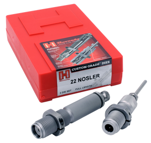 Hornady 546207 Custom Grade Series III 2-Die Set for 22 Nosler Includes Sizing/Seater Hornady 546207 Custom Grade Series III 2-Die Set for 22 Nosler Includes Sizing/Seater