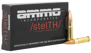 Ammo Inc 300B220TMCSTLA20 stelTH Personal Defense 300 Blackout 220 gr TotalMetal Jacket (TMJ) 20 Per Box/ 10 Cs Ammo Inc 300B220TMCSTLA20 stelTH Personal Defense 300 Blackout 220 gr TotalMetal Jacket (TMJ) 20 Per Box/ 10 Cs