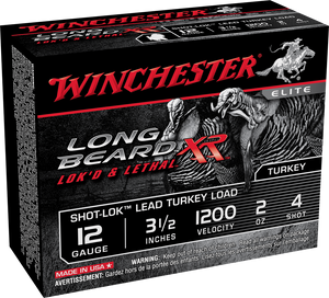 Winchester Ammo STLB12L4 Long Beard XR Shot-Lok 12 Gauge 3.50" 2 oz 1200 fps 4 Shot 10 Bx/10 Cs Winchester Ammo STLB12L4 Long Beard XR Shot-Lok 12 Gauge 3.50" 2 oz 1200 fps 4 Shot 10 Bx/10 Cs