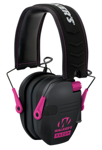 Walker's GWPRSEMPNK Razor Slim Electronic Muff Polymer 23 dB Over the Head Black Adult Walker's GWPRSEMPNK Razor Slim Electronic Muff Polymer 23 dB Over the Head Black Adult