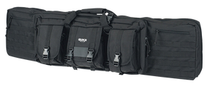 Rukx Gear ATICT42DGB Tactical Double Gun Case 42" Water Resistant Black 600D Polyester with Non-Rust Zippers, Reinforced Velcro & Adjustable Back Straps Rukx Gear ATICT42DGB Tactical Double Gun Case 42" Water Resistant Black 600D Polyester with Non-Rust Zippers, Reinforced Velcro & Adjustable Back Straps