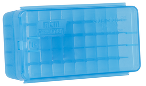 MTM Case-Gard P50SS9M24 Side-Slide Ammo BoxMulti-Caliber Handgun Clear Blue Plastic 50rd MTM Case-Gard P50SS9M24 Side-Slide Ammo BoxMulti-Caliber Handgun Clear Blue Plastic 50rd