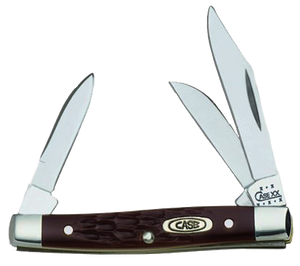 Case 00081 StockmanSmall 2"/1.5"/1.49" Folding Clip/Sheepfoot/Pen Plain As-Ground Stainless Steel Blade/ Brown Jigged Synthetic Handle Case 00081 StockmanSmall 2"/1.5"/1.49" Folding Clip/Sheepfoot/Pen Plain As-Ground Stainless Steel Blade/ Brown Jigged Synthetic Handle
