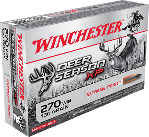 Winchester Deer Season XP Ammunition 270 Winchester 130 Grain Extreme Point Polymer Tip 20RD Winchester Deer Season XP Ammunition 270 Winchester 130 Grain Extreme Point Polymer Tip 20RD