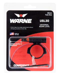 Warne USL30 Universal Scope Level 30mm Tube Diameter Universal Aluminum Black Warne USL30 Universal Scope Level 30mm Tube Diameter Universal Aluminum Black