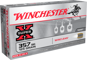 Winchester Ammo WC357SIG Super X Target 357 Sig 125 gr Winclean Brass Enclosed Base 50rd Bx Winchester Ammo WC357SIG Super X Target 357 Sig 125 gr Winclean Brass Enclosed Base 50rd Bx