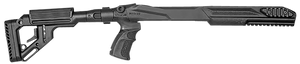 FAB Defense FXUASR1022B UAS-R Precision Stock Conversion Kit Left Side Folding with Adjustable Cheekrest Matte Black Synthetic for Ruger 10/22 FAB Defense FXUASR1022B UAS-R Precision Stock Conversion Kit Left Side Folding with Adjustable Cheekrest Matte Black Synthetic for Ruger 10/22
