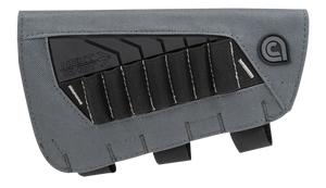 Allen 8524 Next Shot Bridger Cartridge Carrier Black/Gray .223-300 Win Magnum Capacity 7rd Rifle Buttstock Mount Features Soft Cheek Piece Allen 8524 Next Shot Bridger Cartridge Carrier Black/Gray .223-300 Win Magnum Capacity 7rd Rifle Buttstock Mount Features Soft Cheek Piece