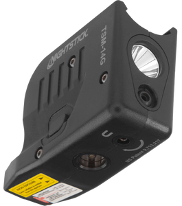 Nightstick TSM14G TSM-14G Sub-Compact Weapon Light Glock G43x MOS/G48 MOS 150 Lumens White LED Bulb/Green Laser 104 Meters Beam Black Polymer Nightstick TSM14G TSM-14G Sub-Compact Weapon Light Glock G43x MOS/G48 MOS 150 Lumens White LED Bulb/Green Laser 104 Meters Beam Black Polymer