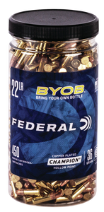 Federal 750BTL450 Champion Training BYOB 22 LR 36 gr Copper Plated Hollow Point (CPHP) 450 Per Box/ 8 Cs Federal 750BTL450 Champion Training BYOB 22 LR 36 gr Copper Plated Hollow Point (CPHP) 450 Per Box/ 8 Cs