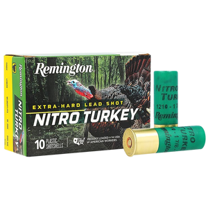 Remington Nitro Turkey Ammunition 12 Gauge 3-1/2" 2 oz of #5 Buffered Shot Box of 10 Remington Nitro Turkey Ammunition 12 Gauge 3-1/2" 2 oz of #5 Buffered Shot Box of 10