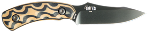 Southern Grind SG0508010601 Jackal Pup 2.80" Fixed Drop Point Plain Black PVD 8670 Steel Blade 2.95" Black/Tan G10 3D Milled Handle Includes Sheath Southern Grind SG0508010601 Jackal Pup 2.80" Fixed Drop Point Plain Black PVD 8670 Steel Blade 2.95" Black/Tan G10 3D Milled Handle Includes Sheath