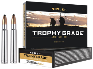 Nosler Safari Ammunition 375 H&H Magnum 300 Grain Solid 20RD Nosler Safari Ammunition 375 H&H Magnum 300 Grain Solid 20RD